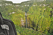 Cascade vue depuis le ciel - La Réunion
