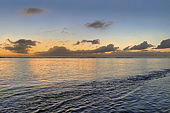 Coucher de soleil sur la plage de l'Hermitage à Saint Gilles - La Réunion