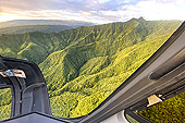 Paysage montagneux vue du ciel - La Réunion