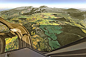 Paysage montagneux vue du ciel - La Réunion