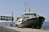 Le MS Lofoten (1964) - Chantier naval Aker Mek. Verk (87 m X 13 m - 2621 tonnes) dans le port de BERGEN - NORVÈGE (28-05-2017)