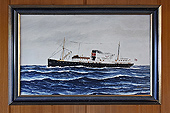 Tableau d'un ancien "Passenger / Cargo Ship" MS DRONNING MAUD