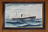 Tableau représentant le "Passenger / Cargo Ship" MS NORDSTJERNEN