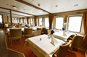 Visite du MS NORDSTJERNEN - Deuxième salle de restaurant