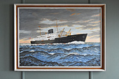 Tableau représentant le "Passenger / Cargo Ship" MS NORDSTJERNEN
