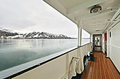 Vue du glacier "Blomstrand" depuis une coursive du "MS Nordstjernen" - SVALBARD (04-06-2018 / 08H30)