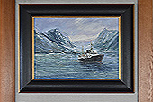 Tableau représentant le "Passenger / Cargo Ship" MS NORDSTJERNEN