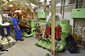 Pour terminer la visite, l'imposante salle des machines du MS NORDSTJERNEN - SVALBARD