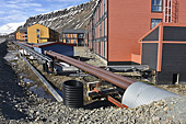 Canalisations dans les rues de LONGYEARBYEN - SVALBARD (06-06-2018 / 09H30)