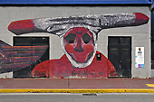 Street Art à coté du port, artiste "Gabriel Quipildor" - Ushuaia - ARGENTINE
