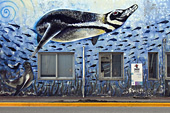 Street Art à coté du port, artiste "Julian Roura" - Ushuaia - ARGENTINE