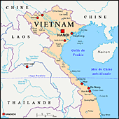 Carte Nord du Viêtnam