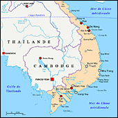 Carte Sud du Viêtnam