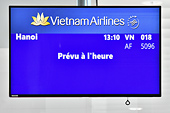 Embarquement pour le Viêtnam et l'aéroport d'Hanoï