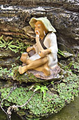 Figurine de Confucius dans le temple de la littérature - Hanoï - Viêtnam