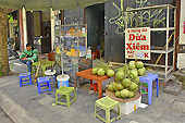 Échoppe de fruits et légumes dans le vieux quartier - Hanoï - Viêtnam
