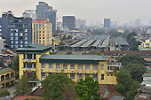 La gare d'Hanoï vue de ma chambre d'hôtel - Hanoï - Viêtnam