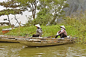 Rameuses en attente des touristes - Ninh Binh ou la baie d'Halong terrestre - Viêtnam
