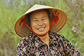Portrait d'une rameuse - Ninh Binh ou la baie d'Halong terrestre - Viêtnam