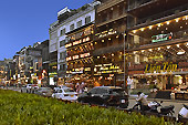 Restaurants de la rue "Xuân Viên" à la tombée de la nuit - Sapa - Viêtnam