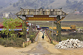Éntrée de la communauté de "Lo Lao Chai" du village "Lo Hang Chai" - Sapa - Viêtnam