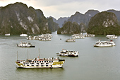 Panorama depuis le sommet de l'île "Ti Tov" - Baie d'Halong - Viêtnam
