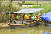 Barque avec des lampions sur la rivière "Thu Bon" - Hoi An - Viêtnam