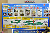 Plan des îles et des innombrables arroyos du delta du Mékong de la bourgade de Ben Tre - Viêtnam