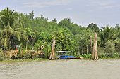 Navigation dans le delta du Mékong - Ben Tre - Viêtnam