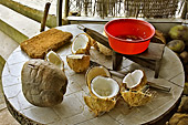 Étalage de noix de coco - My Tho - Viêtnam