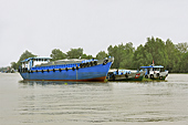 Navigation sur le bras du Mékong, Ben Tre Vung Tau - My Tho - Viêtnam