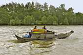 Navigation sur le bras du Mékong, Ben Tre Vung Tau - My Tho - Viêtnam