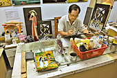 Confection des tableaux laqués (J'ai acheté le tableau qui est en premier plan) - Hô Chi Minh-Ville - Viêtnam