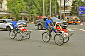 Déplacement dans la ville en cyclo-pousse - Hô Chi Minh-Ville - Viêtnam