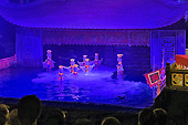 Spectacle au théâtre de marionnettes sur l'eau "Thang Long" - Hanoï - Viêtnam
