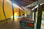 Une des salles à manger du restaurant "Rêu Dining Trà Qué" - Hoi An - Viêtnam