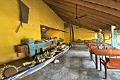 Une des salles à manger du restaurant "Rêu Dining Trà Qué" - Hoi An - Viêtnam